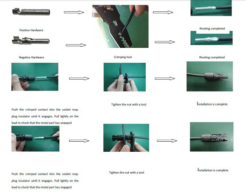 Anleitung Crimpen mit Crimpzange f�r Solarstecker