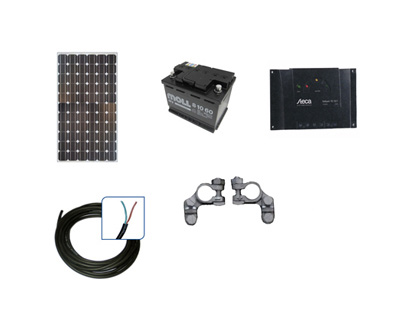 Inselsolaranlage Jamaika 50 Watt 12 Volt DC Inselsolaranlage Jamaika 50 Watt 12 Volt DC