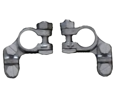 Satz Plus und Minus Rundpolklemmen DIN 72311 Metall f�r Solarakkus