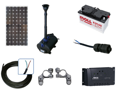 Solarteichpumpen Set 24 Stunden OASE Aquarius 1500 Solarteichpumpen Set 24 Stunden OASE Aquarius 1500